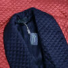 Men's Italian 100% Pure Silk Quilted Smoking Jacket - Image 2