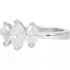 Recarlo 18K White Gold Genuine Diamond Engagement Ring - Image 2