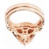 14K Rose Gold Genuine Diamond Bridal Ring Set - Image 3