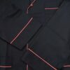 Men’s Italian Black & Red Piped Pajamas - Image 4