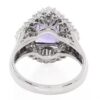 18K White Gold Genuine Tanzanite & Diamond Ring - Image 4