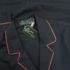 Men’s Italian Black & Red Piped Pajamas - Image 2