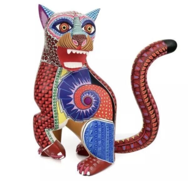 Zapotec Jaguar Oaxacan Alebrije Wood Carving