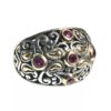 Samuel Benham Sterling Silver & 18K Yellow Gold Genuine Ruby Jewelry Suite - Image 11