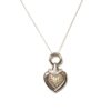 14K Gold Genuine Diamond Heart Pendant Necklace - Image 4