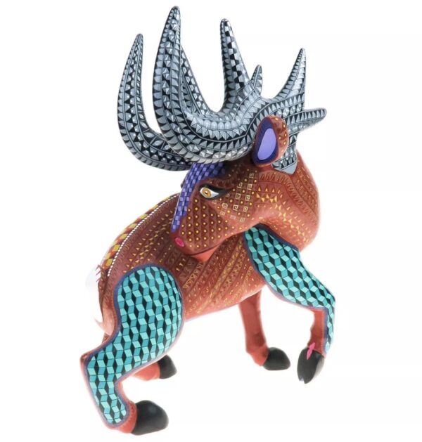 Masterpiece Zapotec Buck Oaxacan Alebrije Wood Carving