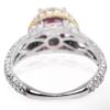 14K Gold Genuine Pink Sapphire & Diamond Engagement Ring - Image 4