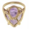 14K Yellow Gold Genuine Amethyst Children’s Ring - Image 3