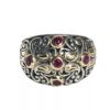 Samuel Benham Sterling Silver & 18K Yellow Gold Genuine Ruby Jewelry Suite - Image 12