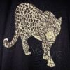 Women’s Gold Sequin Leopard Short-Sleeve Shirt - Image 2