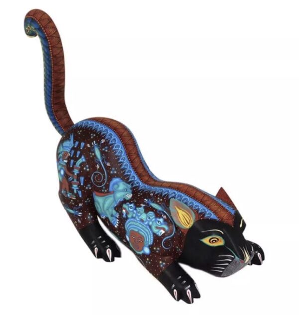 Masterpiece Panther Oaxacan Alebrije Wood Carving