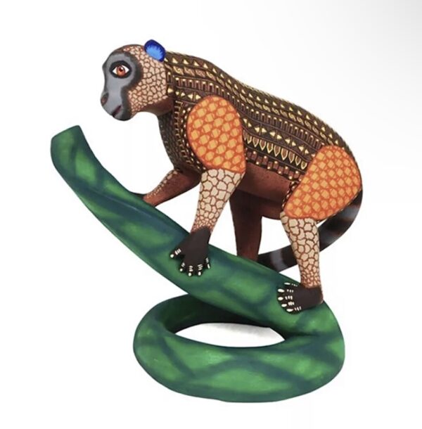 Zapotec Monkey Oaxacan Alebrije Wood Carving