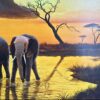 Elephant Sunset by JeDon Washington - Image 4